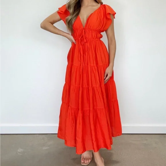 Dresses | Island Glam Maxi Dress Red | Poshmark
